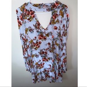 Floral sleeved dress